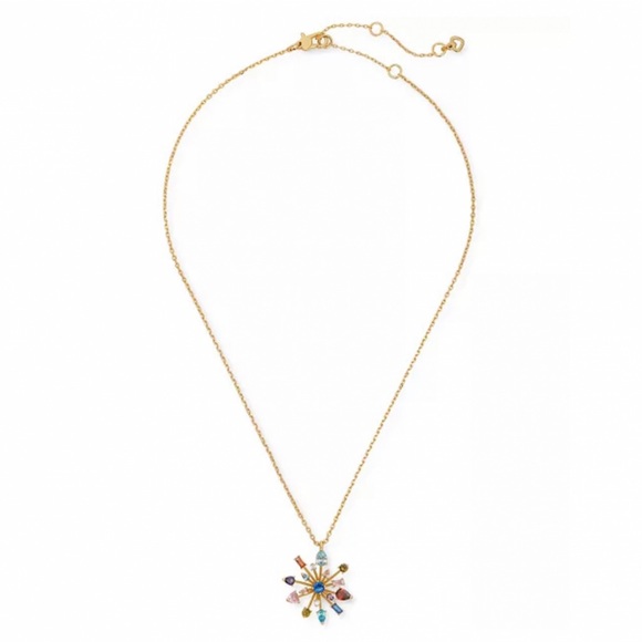 KATE SPADE • Firework Floral Pendant Necklace - Picture 3 of 4